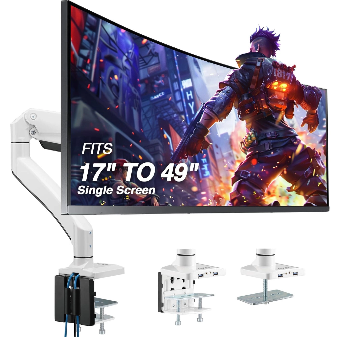 AVLT 1749 Super Ultrawide Monitor Arm - Single 17 TO 49 100 X 100