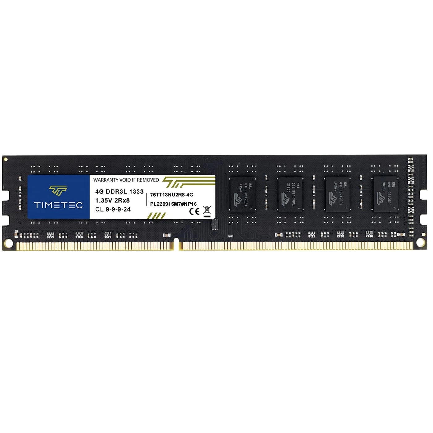 DDR3/DDR3L 1333MHz PC3-10600 240-Pin UDIMM - 4GB 1333MHz 240-Pin DDR3/DDR3L