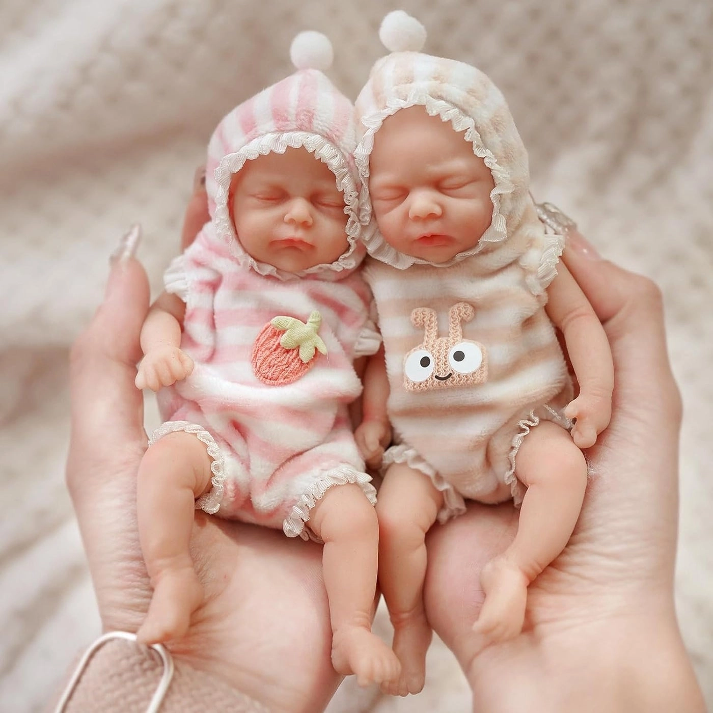 Reborn Baby Doll - 6 Inch Silicone Twin