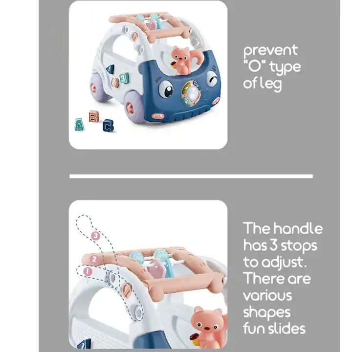 Luke Activity Baby Walker - Light Blue 9 Months