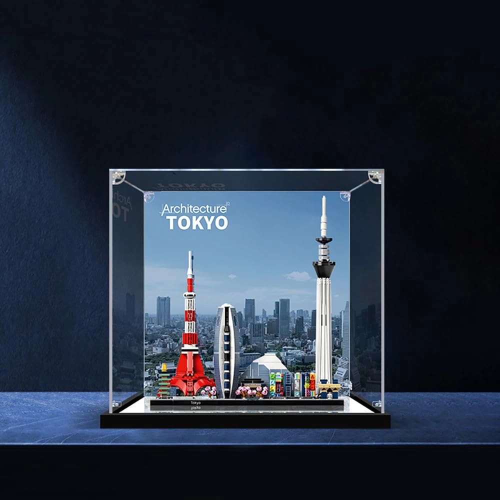 Acrylic Display Case for Lego Architecture 21051 - 30x30x12cm Mirror - 2mm