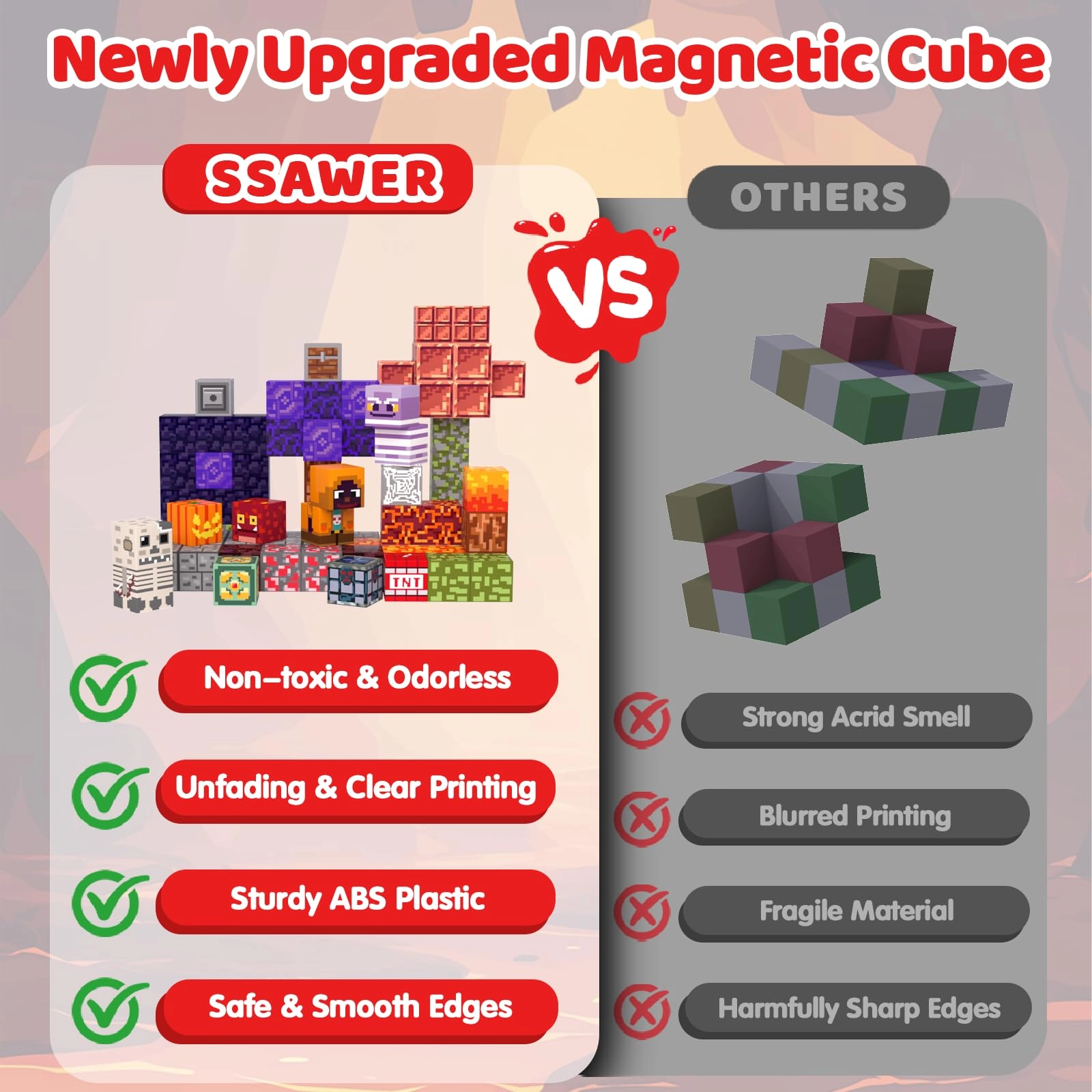 Magnetic Blocks - 100 pcs