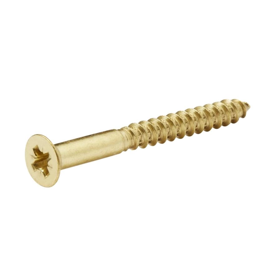 Brass Wood Screw - 60 millimeter 6 x 60 mm (D x L)