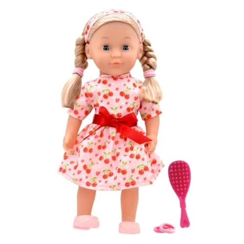 Peterkin Charlotte Soft Doll - 14 Inch Sleeping Eyes Outfit And Hair Accessories Ages 18 Months+