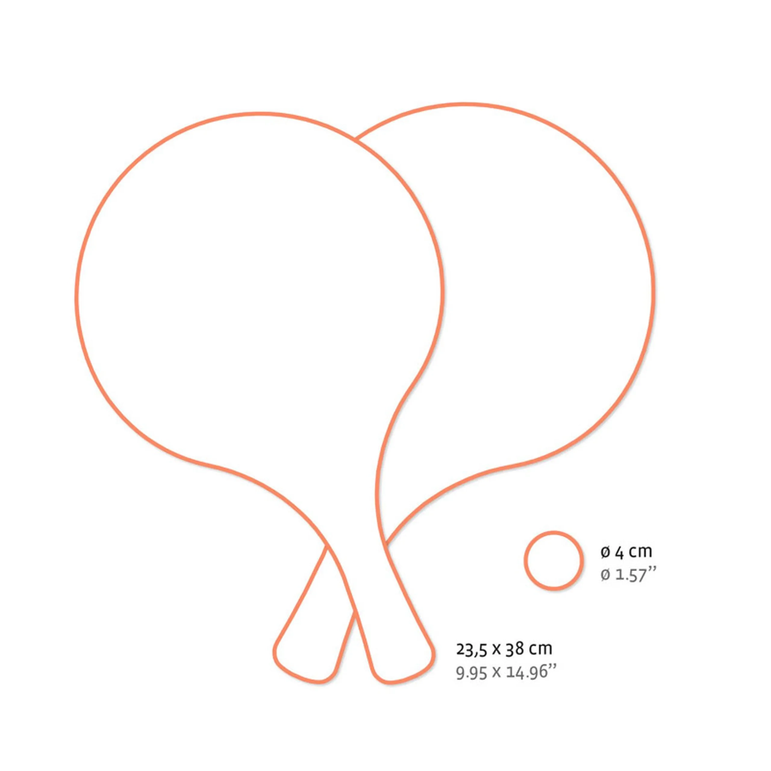 Sea Racket Set - 2 rackets 1 ball