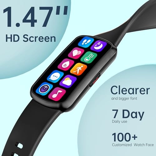H95 - 1.47 Inches HD display 24/7 Heart Rate Blood Oxygen