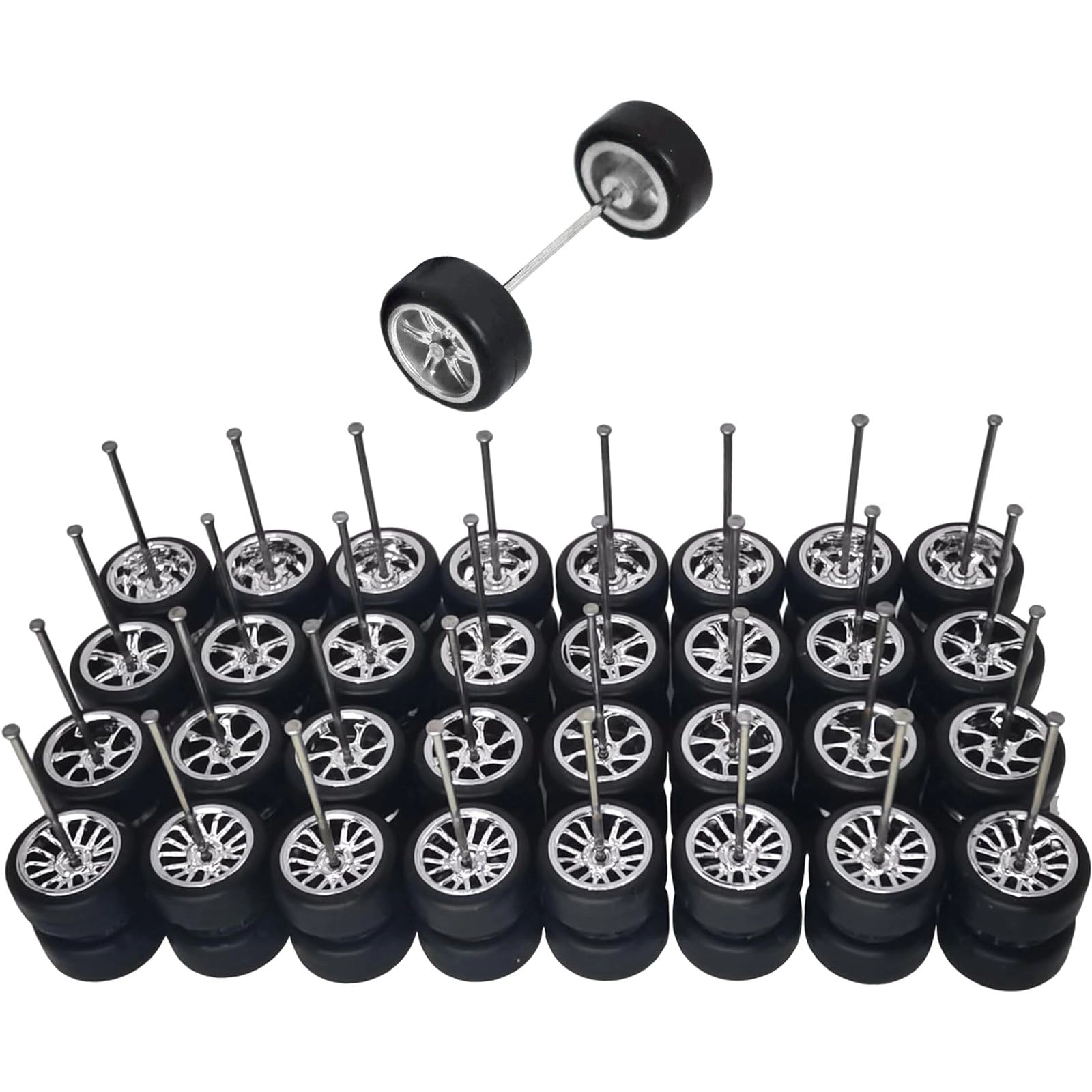 Rubber Wheels Set - 1/64