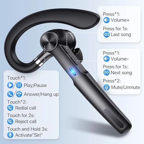 Head mounted Bluetooth Wireless Earphones Wireless Headphone