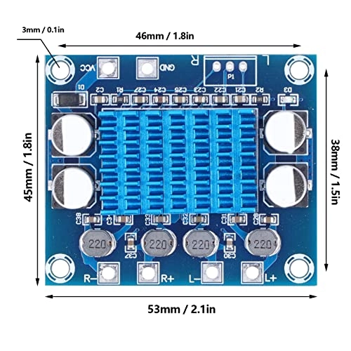Bluetooth Power Amplifier Board - 2.0 channels 2x30W