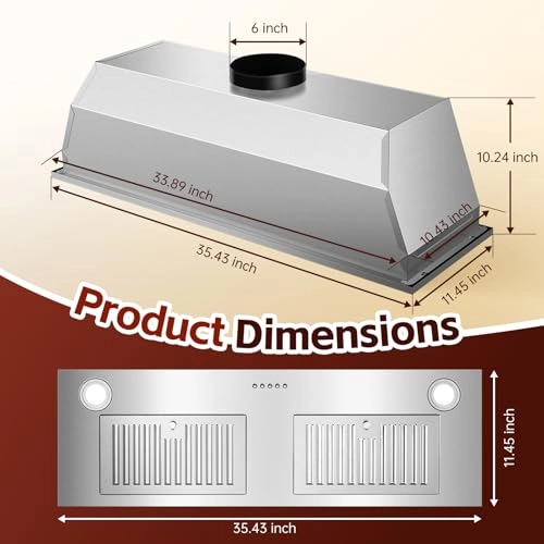 Range Hood Insert - 700CFM 36 inch
