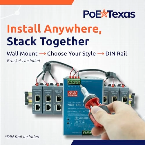 6-Port 10 Gigabit PoE++ Midspan Injector - 48 Volt 480 Watt