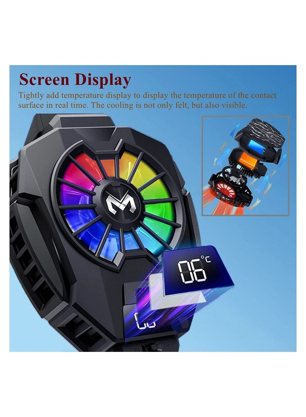 Mobile Phone Cooler - Semiconductor Heatsink RGB