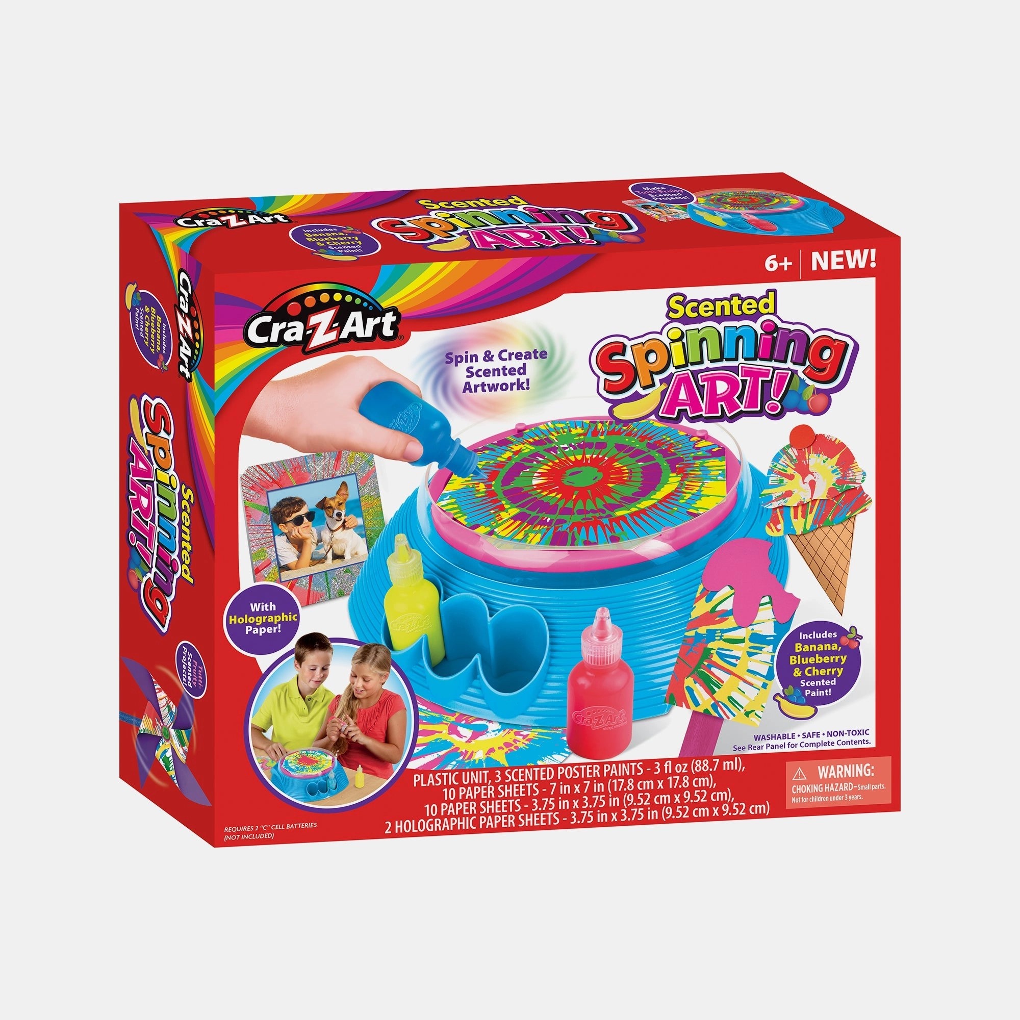 Cra-Z-Art Neon Pottery Wheel - Plastic, Clay 1.2Kg 16pcs.