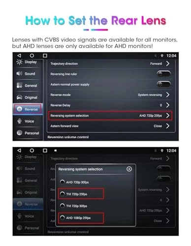 HD Car Rear View Camera - Wire AHD1080P