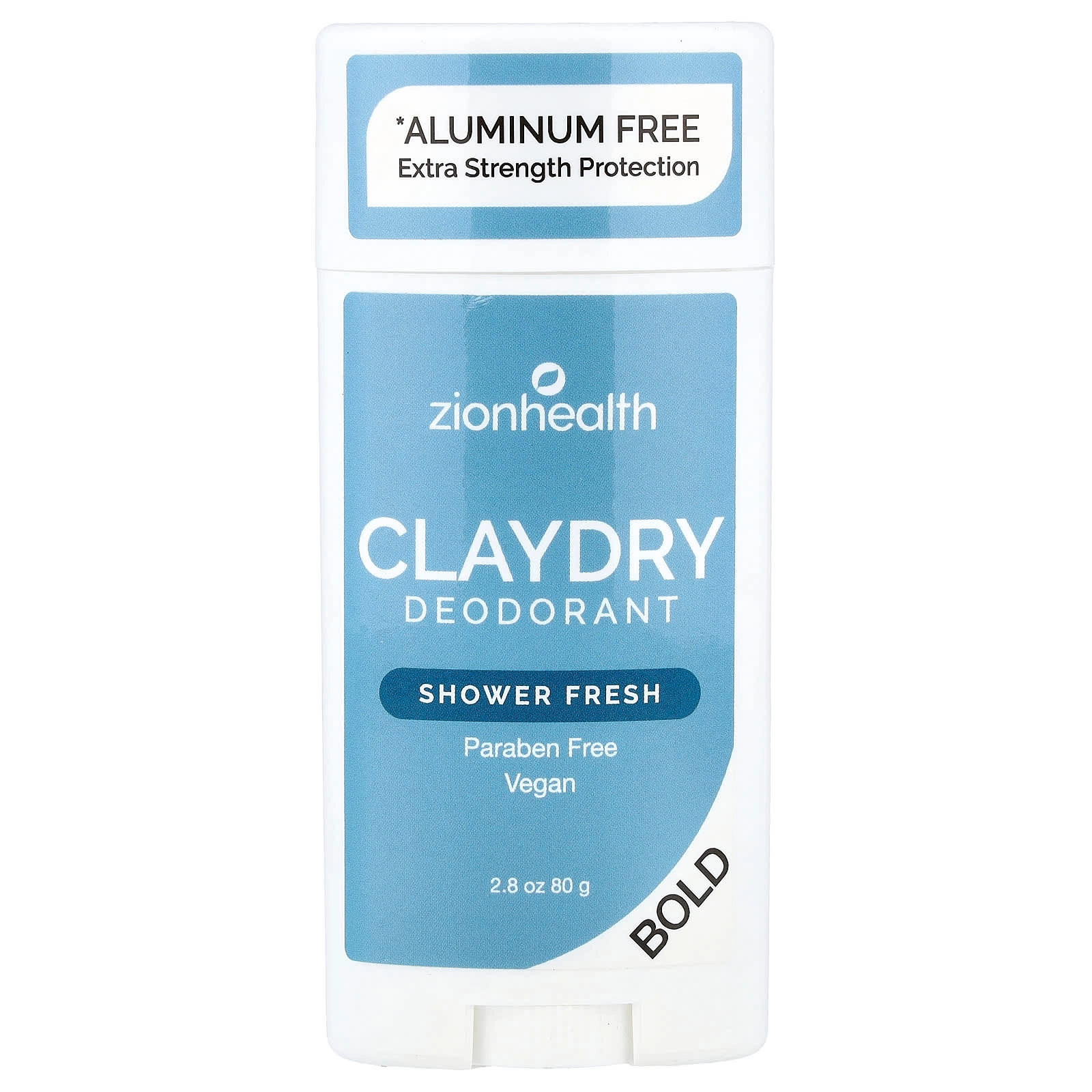 Zion Health ClayDry Deodorant - Shower Fresh 80 g