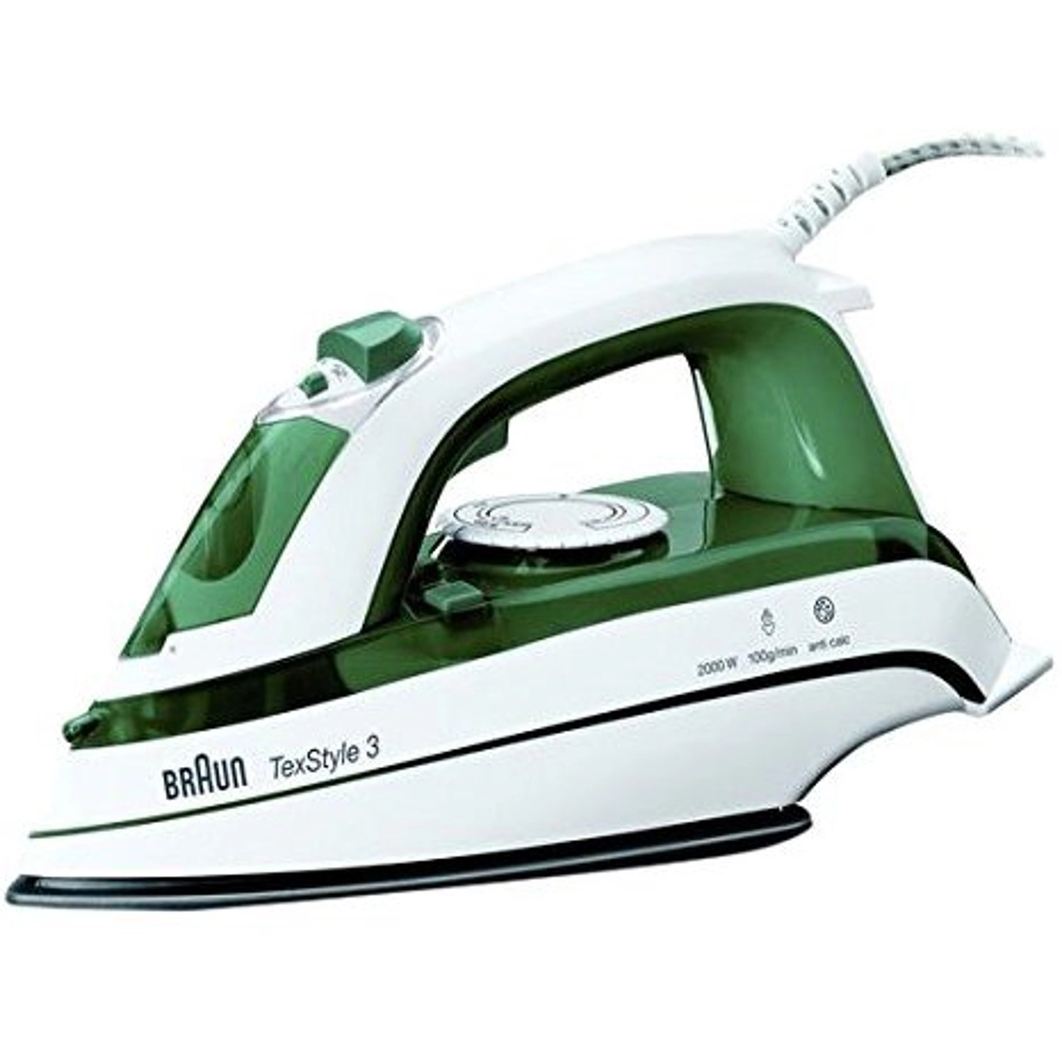 Dry & Steam Iron - 0.3 Liter 2000 Watt Ceramic