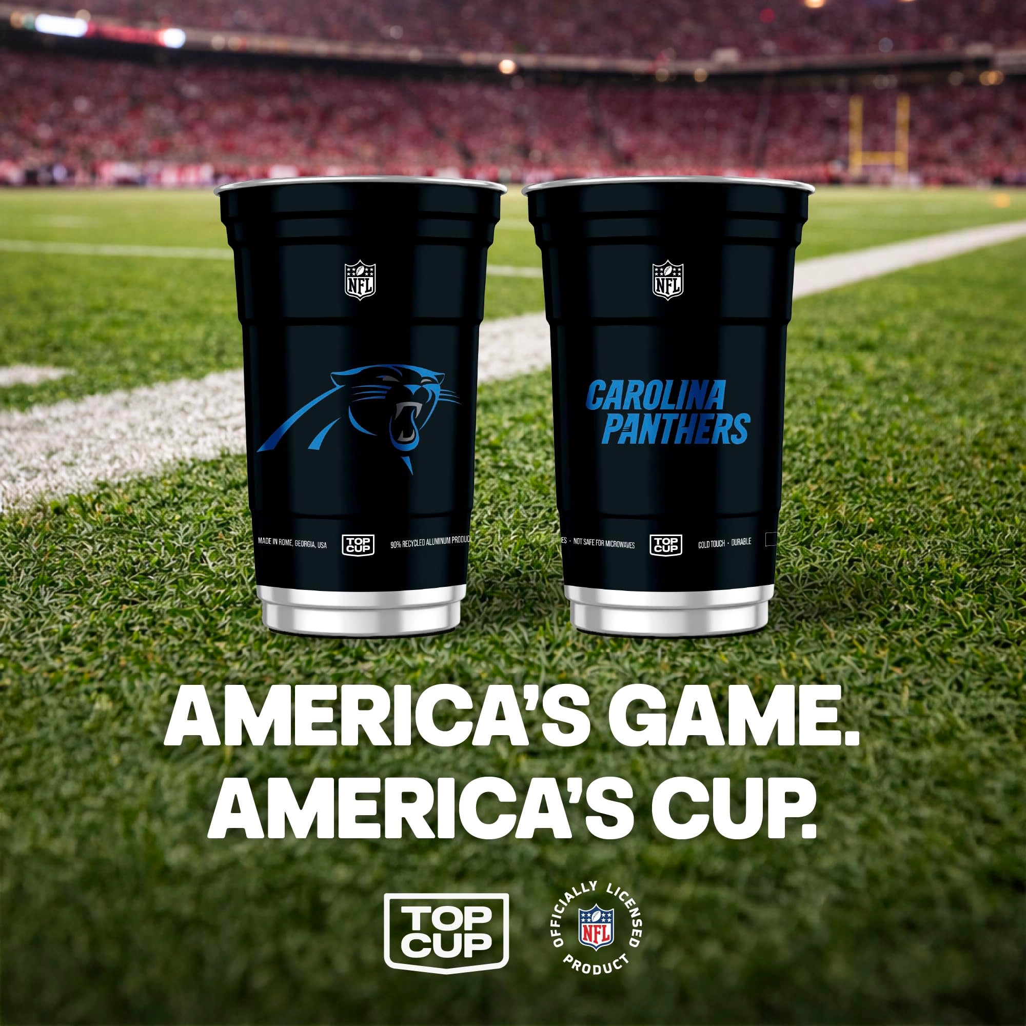Carolina Panthers Aluminum Cup - 20 pcs