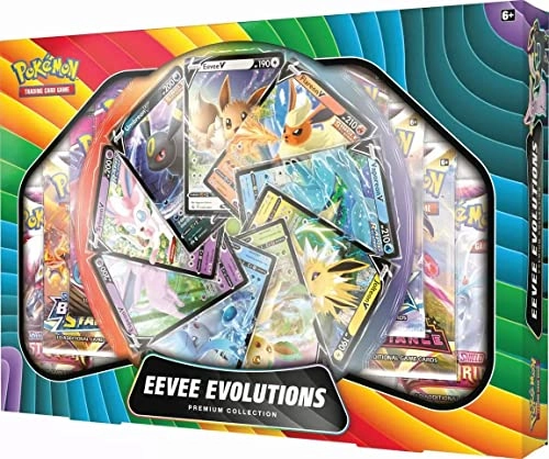 Eevee V Premium Collection - 9 foil promo cards 9 TCG booster packs