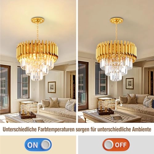 Crystal Chandelier - 23.6inch