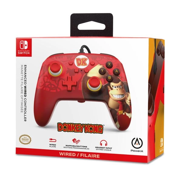 Nintendo Switch Enhanced Wired Controller Donkey Kong Flex
