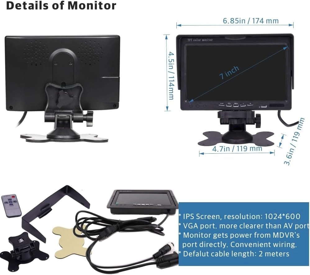 MDVR - Night vision Wired 2.0 X 1.0 megapixels