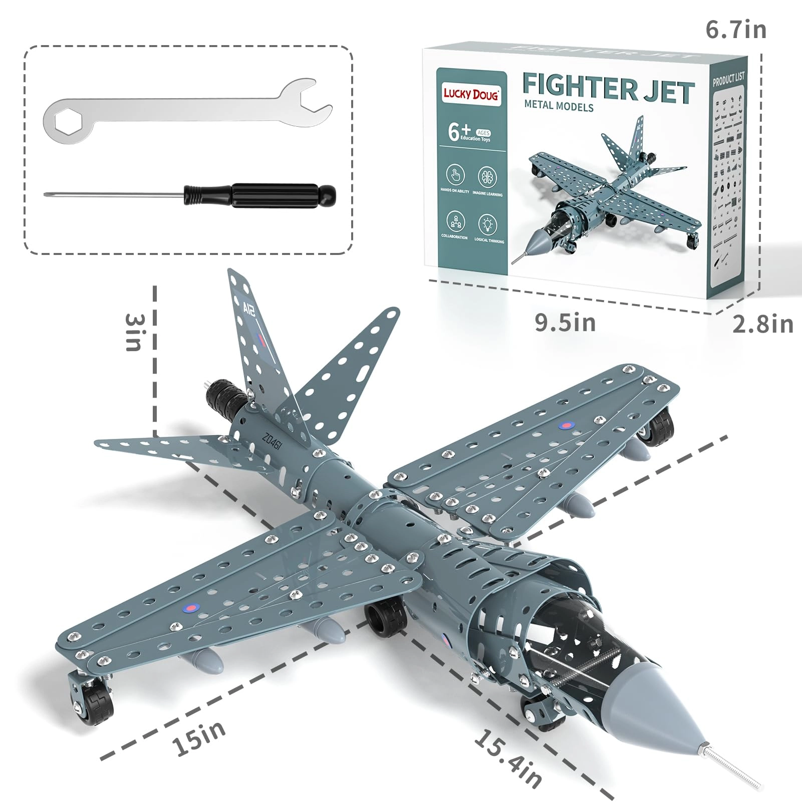 Model Airplane (8802) - STEM Metal