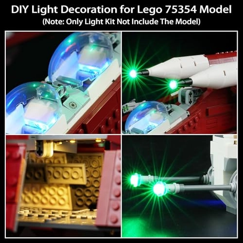 LED Light Kit for LEGO Coruscant Guard Gunship 75354