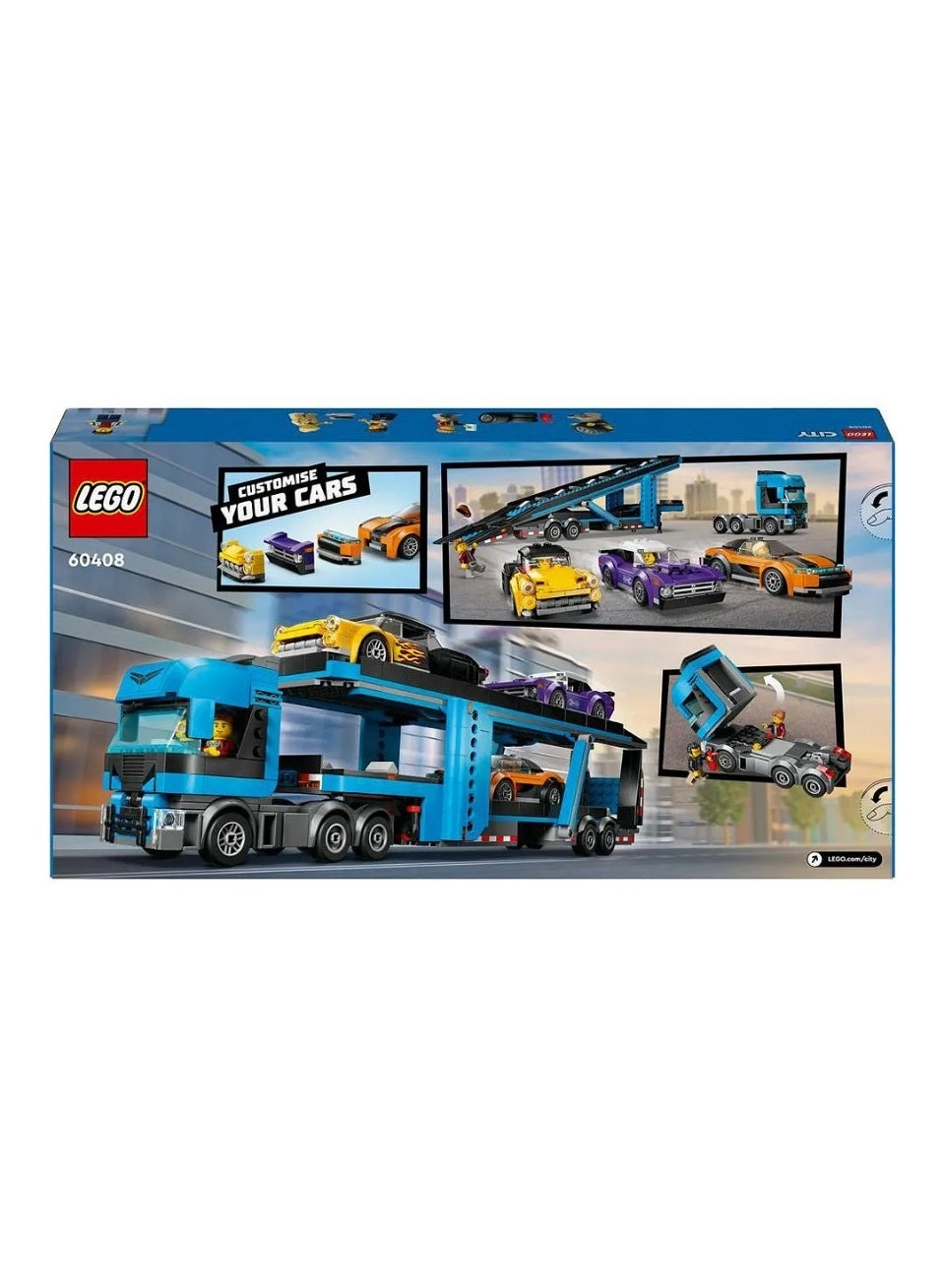 City Car Transporter Truck with Sports Cars (60408)