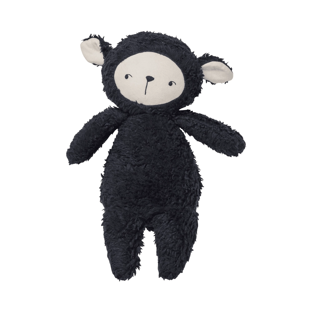 Fabelab Sheep Fluffy Buddy 18 cm Plush Organic Cotton Black
