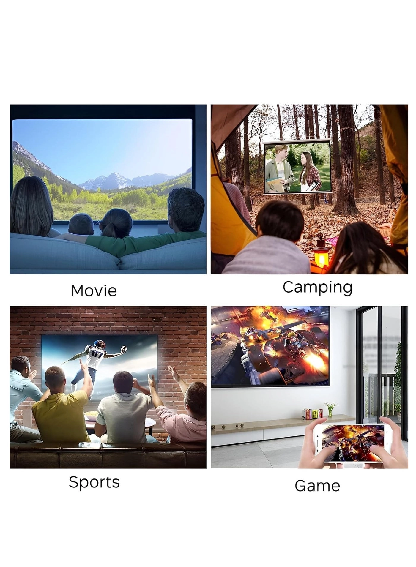 Portable Mini Projector Smart Projector 400 Lumens