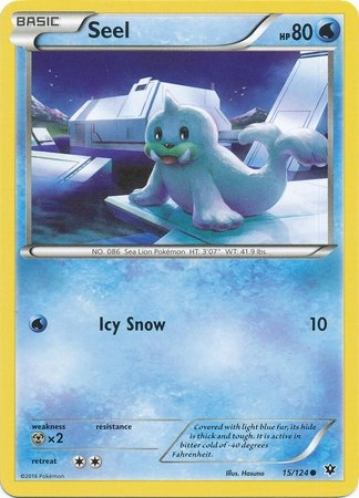 Pokemon USA, Inc. Seel 15/124 - XY Fates Collide