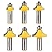 Roundover Router Bits Set - 1/2-Inch 6 Bit