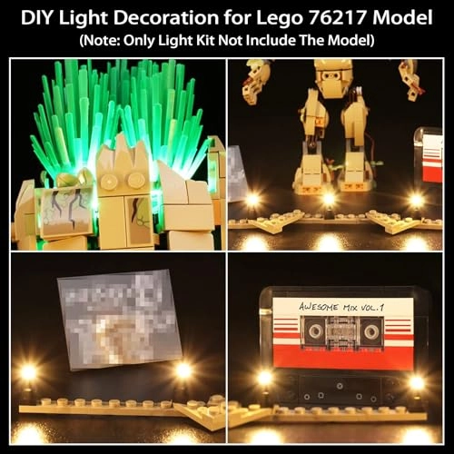 LED Lighting Kit for LEGO I am Groot 76217 - Plastic