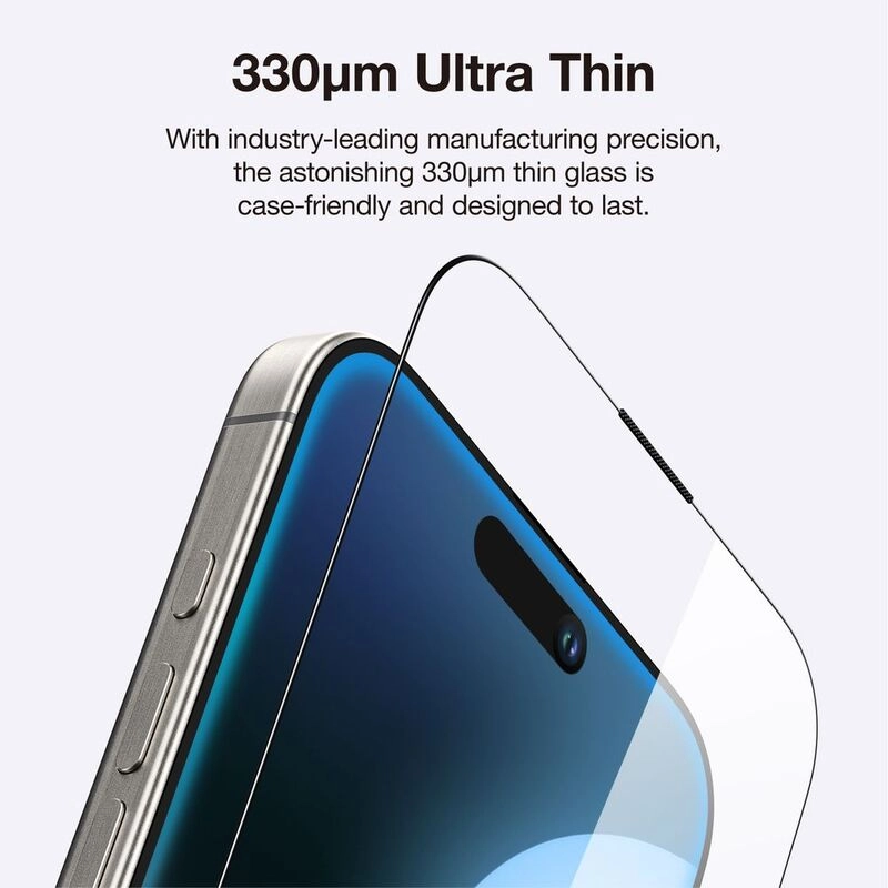 Clear Radix Glass Screen Protector for iPhone 16