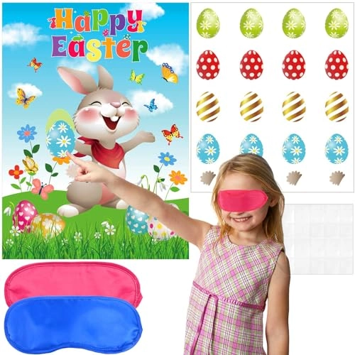 Pin The Tail on The Bunny Activity Sticker Book 24 pcs