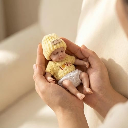 Reborn Baby Doll - 8 inch Full silicone Girl Ages 3+