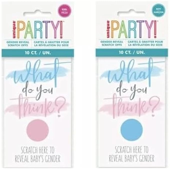 Unique Gender Reveal Scratch Card - Boy