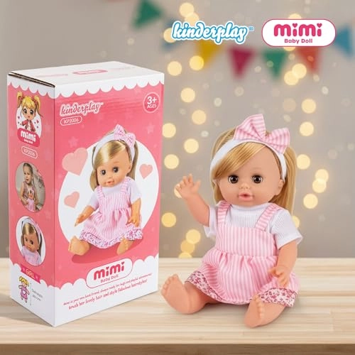 MiMi Newborn Doll - 30cm Sounds Sleep Eyes Ages 3+