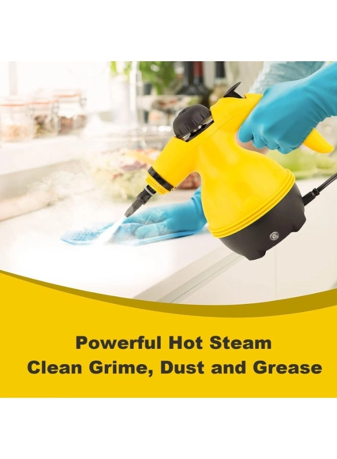 Handheld Steam Cleaner - Multipurpose Portable 8 Multi-Surface Attachments