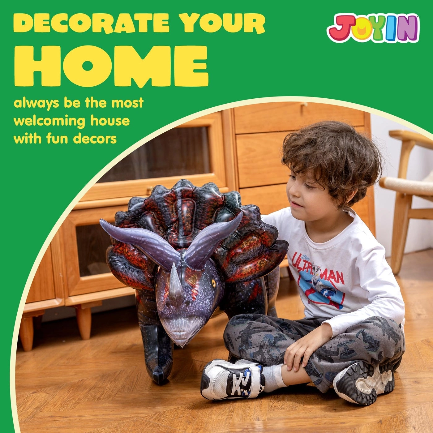 Triceratops Inflatable Dinosaur - 43" Birthday Party Gift