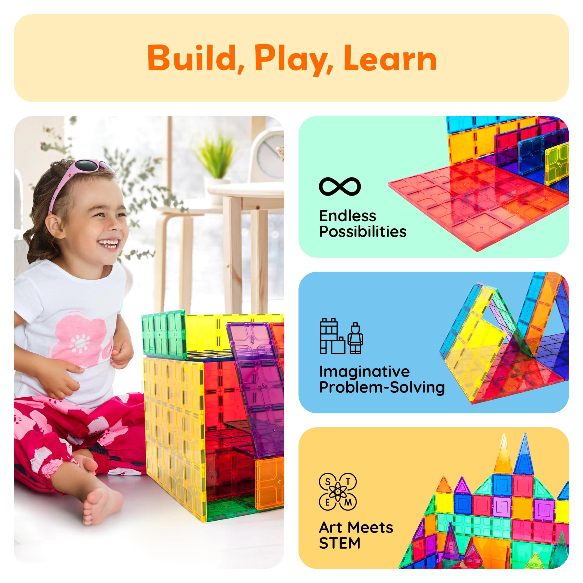 Magnetic Building Block - 4 pcs