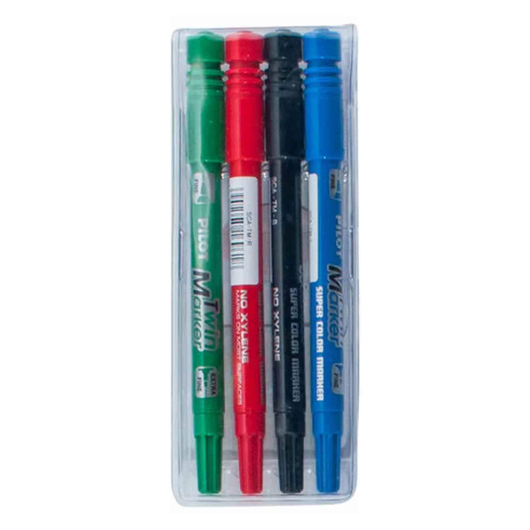Twin Marker - 8 vibrant colours chisel tip fine tip