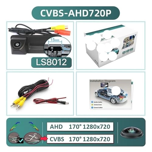 Rear View Camera Fisheye - Night vision Wired 1080P