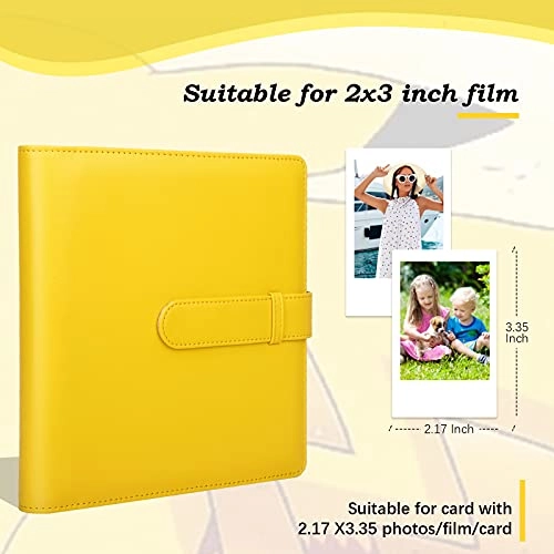 2x3" 256 Pockets PU Leather Photo Album