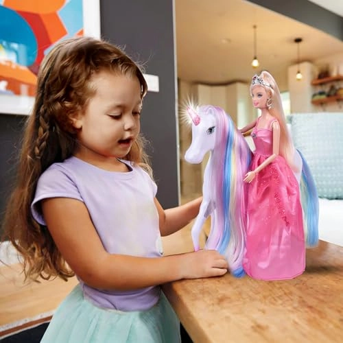 Unicorn Princess Doll - Magical Light Mane and Tail Set