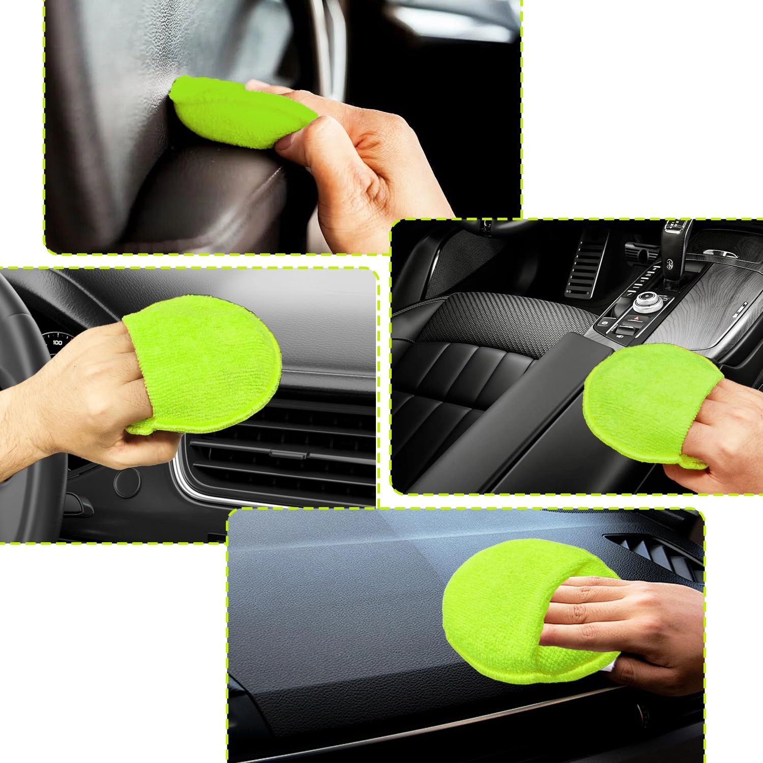 Microfiber Car Wax Applicator Pads