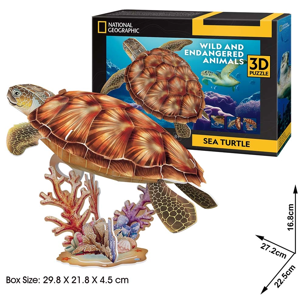 Sea Turtle 3D Puzzle (ALGT-DS1080H) - 31 pcs