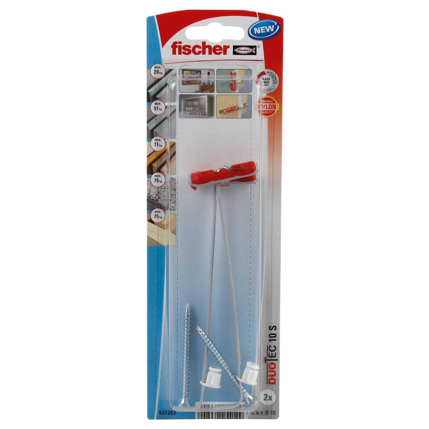 Fischer Sports DuoTec Flexible Screw Support - 2 x 7.5 x 23