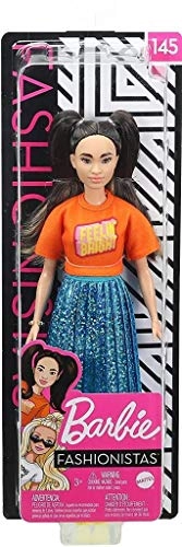 Fashionistas Doll 145 - Petite Long Pigtails Shimmery Skirt Ages 3+
