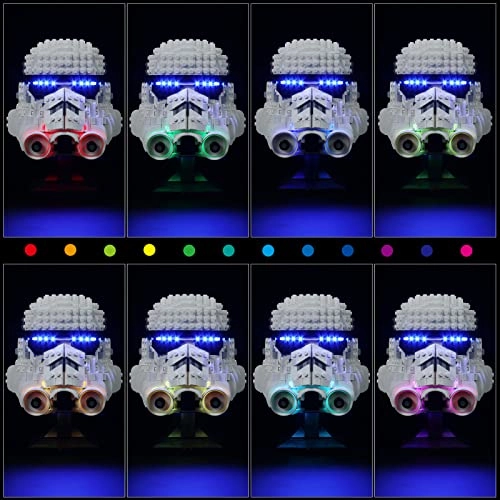 Light Kit for LEGO 75276 Stormtrooper Helmet - Acrylonitrile Butadiene Styrene 1